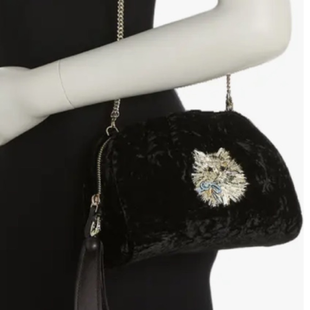 Kate Spade NWT Party Velvet Cat Clutch - HOST PICK! 🏆 - Picture 11 of 14